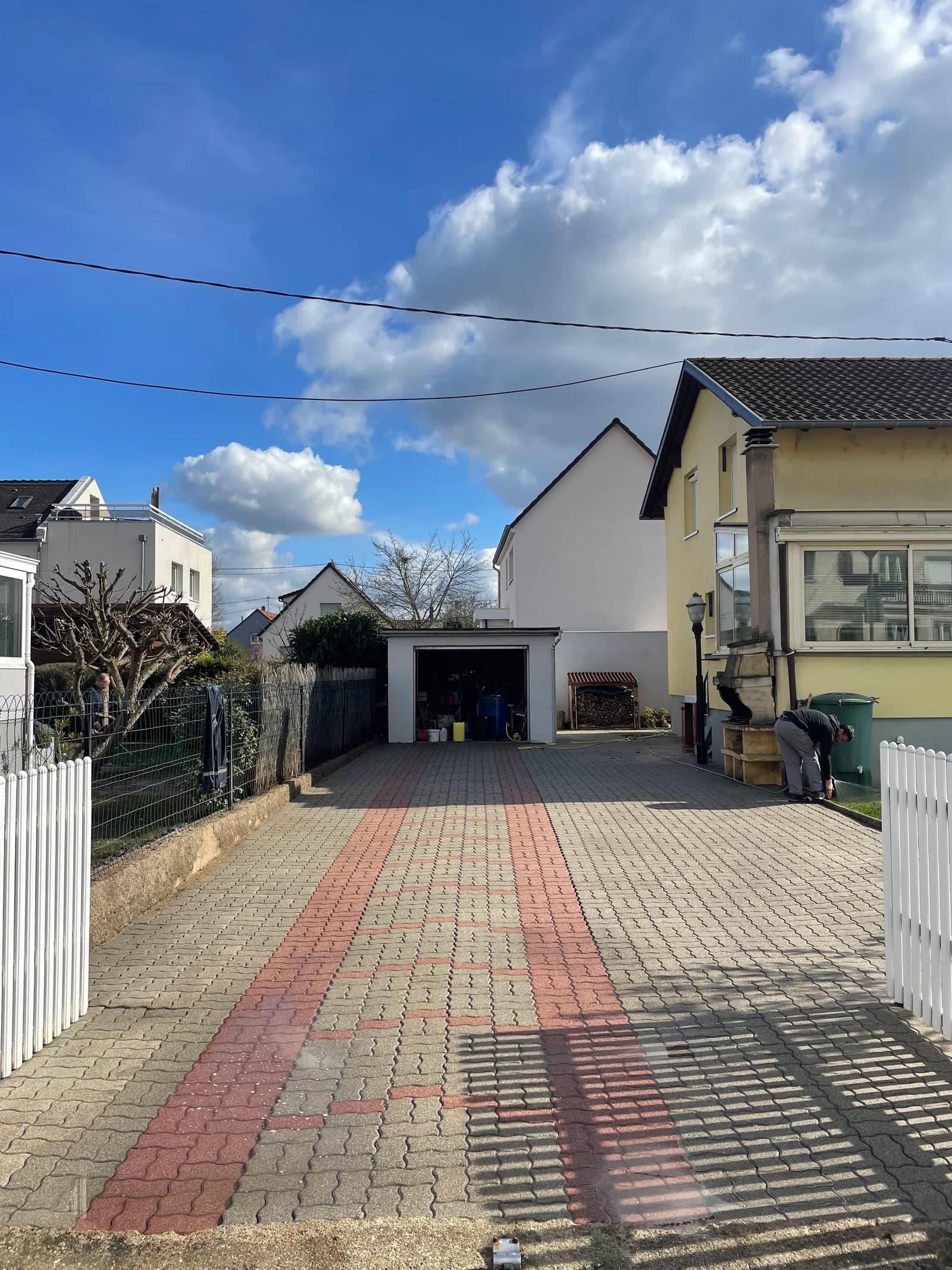 Après intervention : Allée de garage en pavés