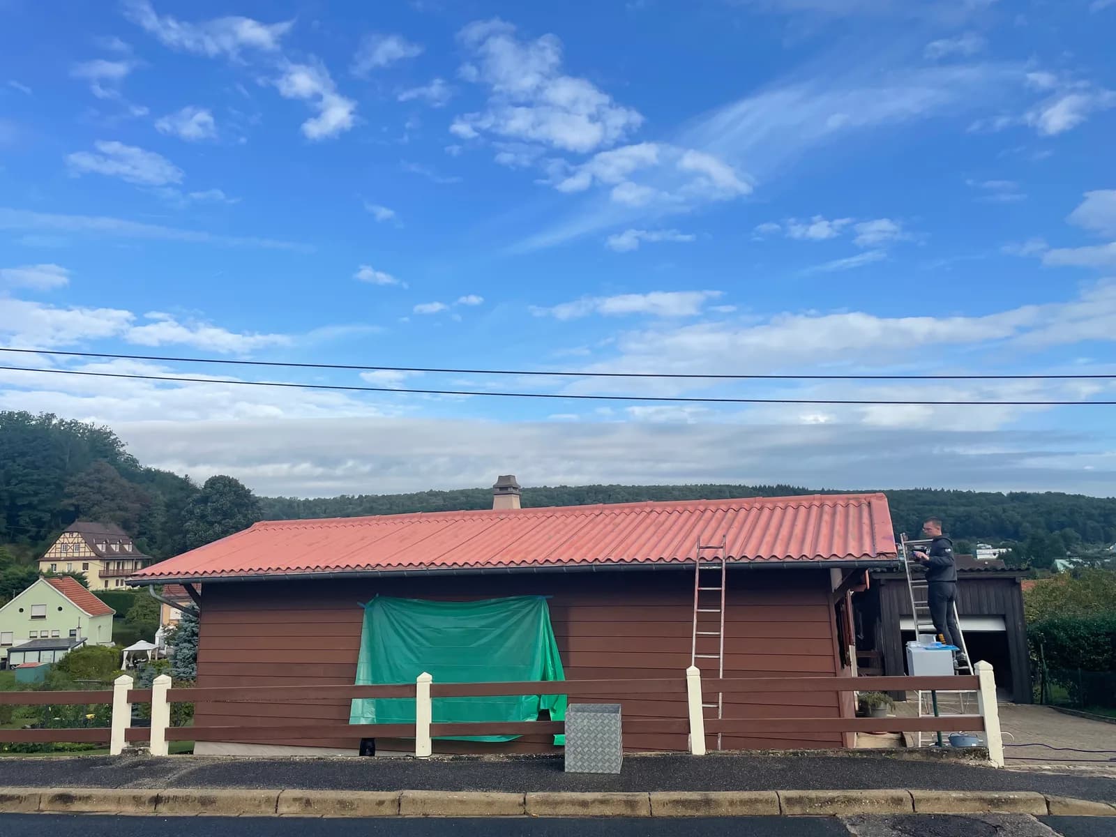 Après intervention : Toiture de chalet